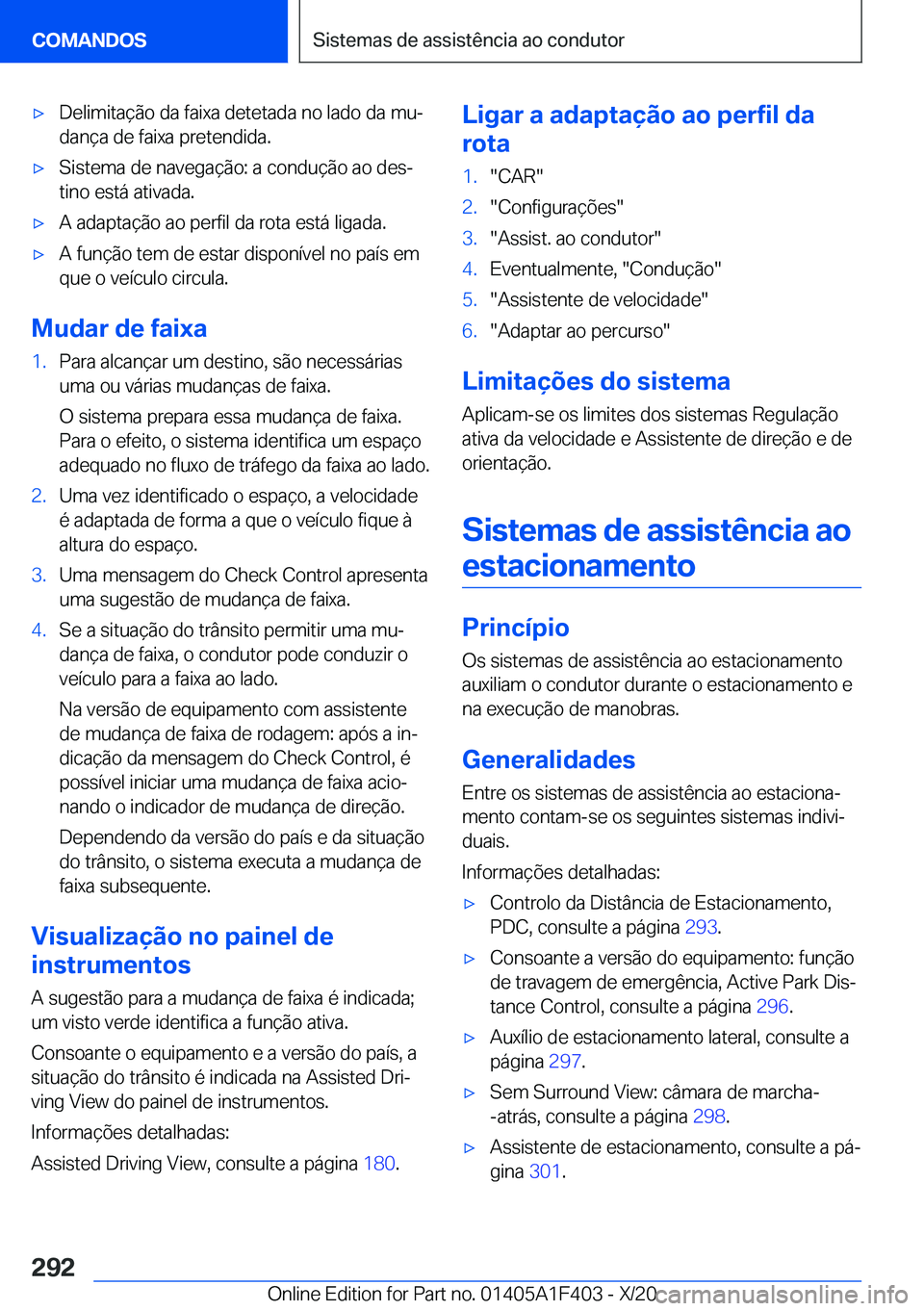 BMW X5 2021  Manual do condutor (in Portuguese) x�D�e�l�i�m�i�t�a�