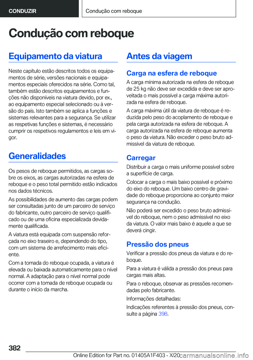 BMW X5 2021  Manual do condutor (in Portuguese) �C�o�n�d�u�