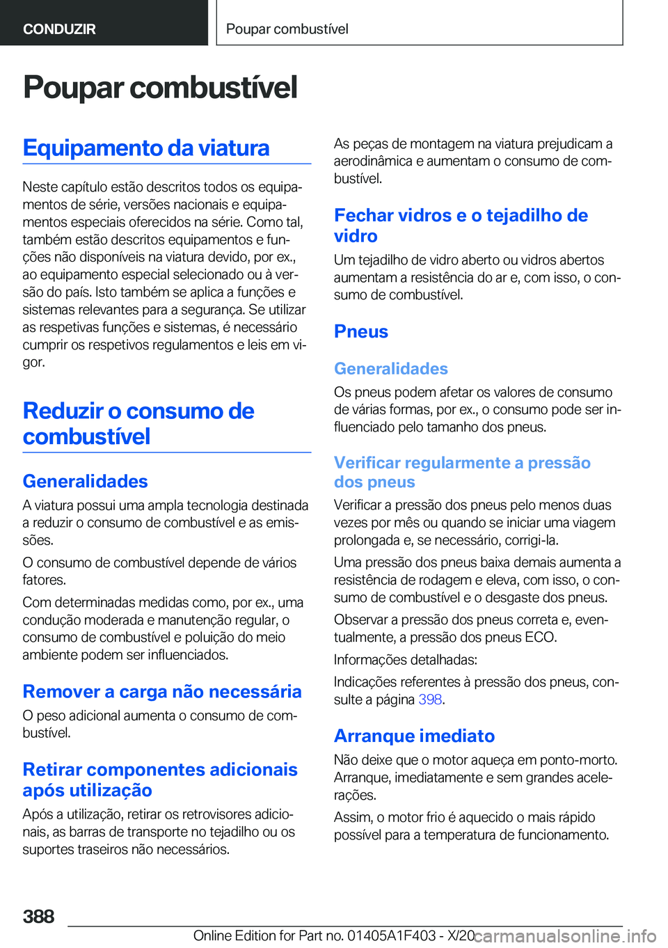 BMW X5 2021  Manual do condutor (in Portuguese) �P�o�u�p�a�r��c�o�m�b�u�s�t�