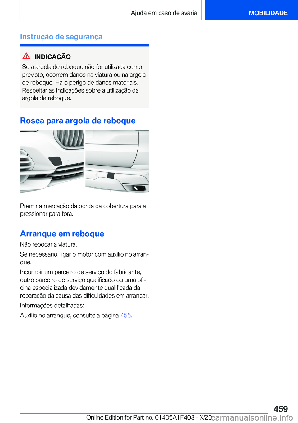 BMW X5 2021  Manual do condutor (in Portuguese) �I�n�s�t�r�u�