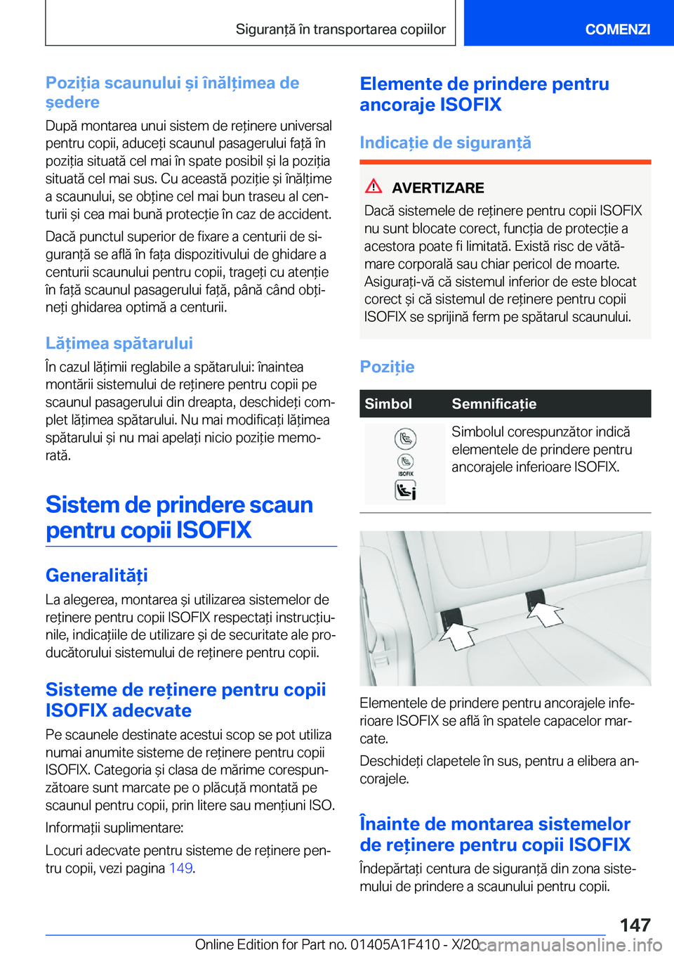 BMW X5 2021  Ghiduri De Utilizare (in Romanian) �P�o�z�i�i�a��s�c�a�u�n�u�l�u�i�&�i��