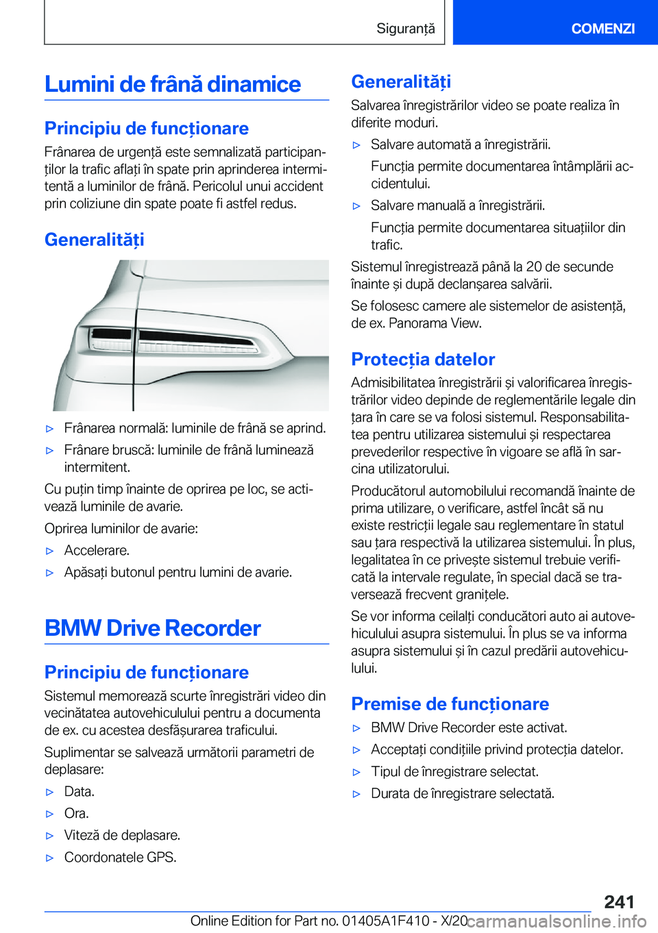 BMW X5 2021  Ghiduri De Utilizare (in Romanian) �L�u�m�i�n�i��d�e��f�r�
