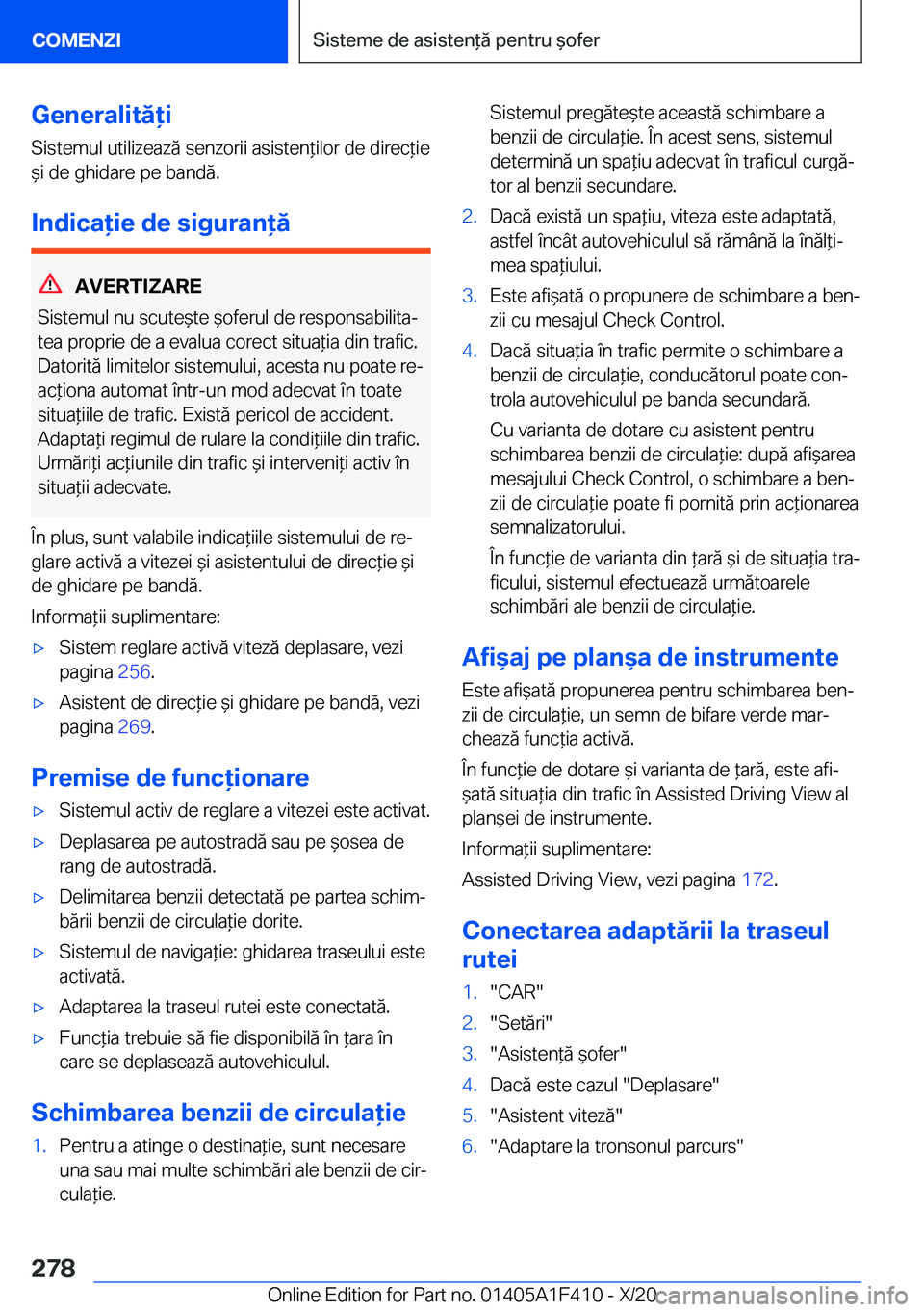 BMW X5 2021  Ghiduri De Utilizare (in Romanian) �G�e�n�e�r�a�l�i�t�