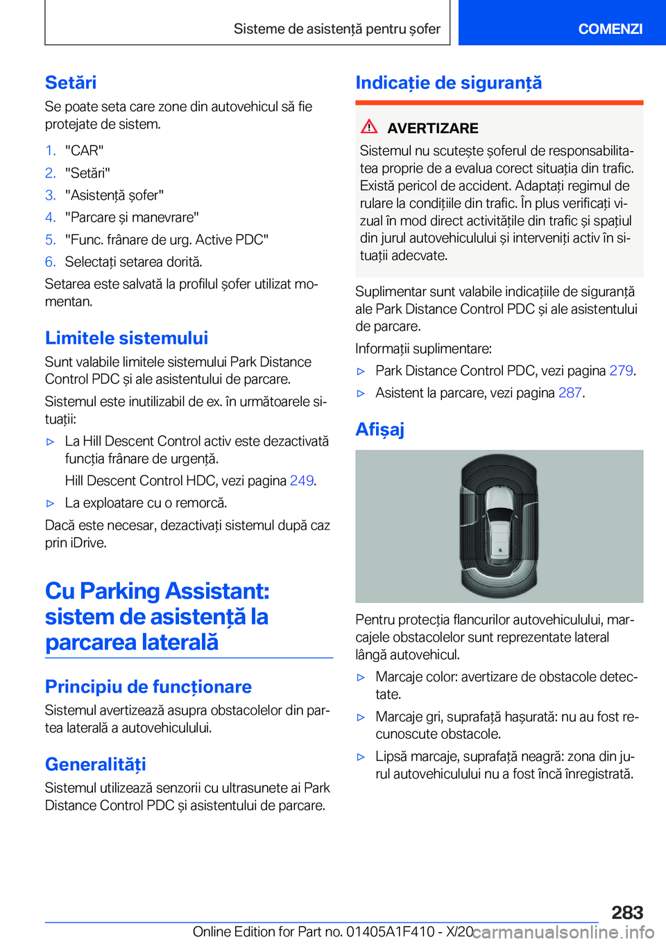 BMW X5 2021  Ghiduri De Utilizare (in Romanian) �S�e�t�