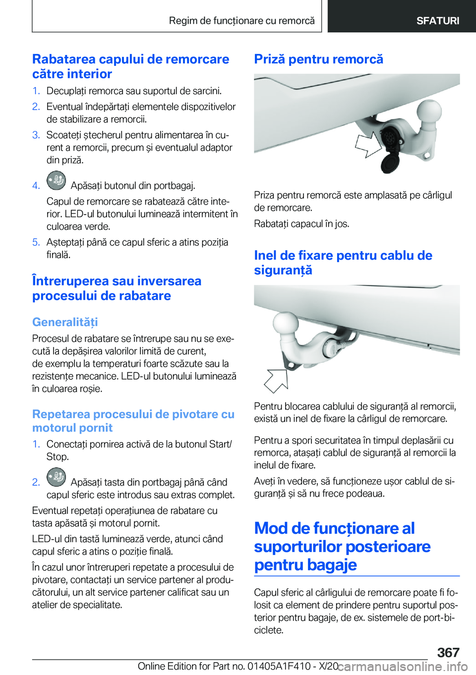 BMW X5 2021  Ghiduri De Utilizare (in Romanian) �R�a�b�a�t�a�r�e�a��c�a�p�u�l�u�i��d�e��r�e�m�o�r�c�a�r�e
�c�