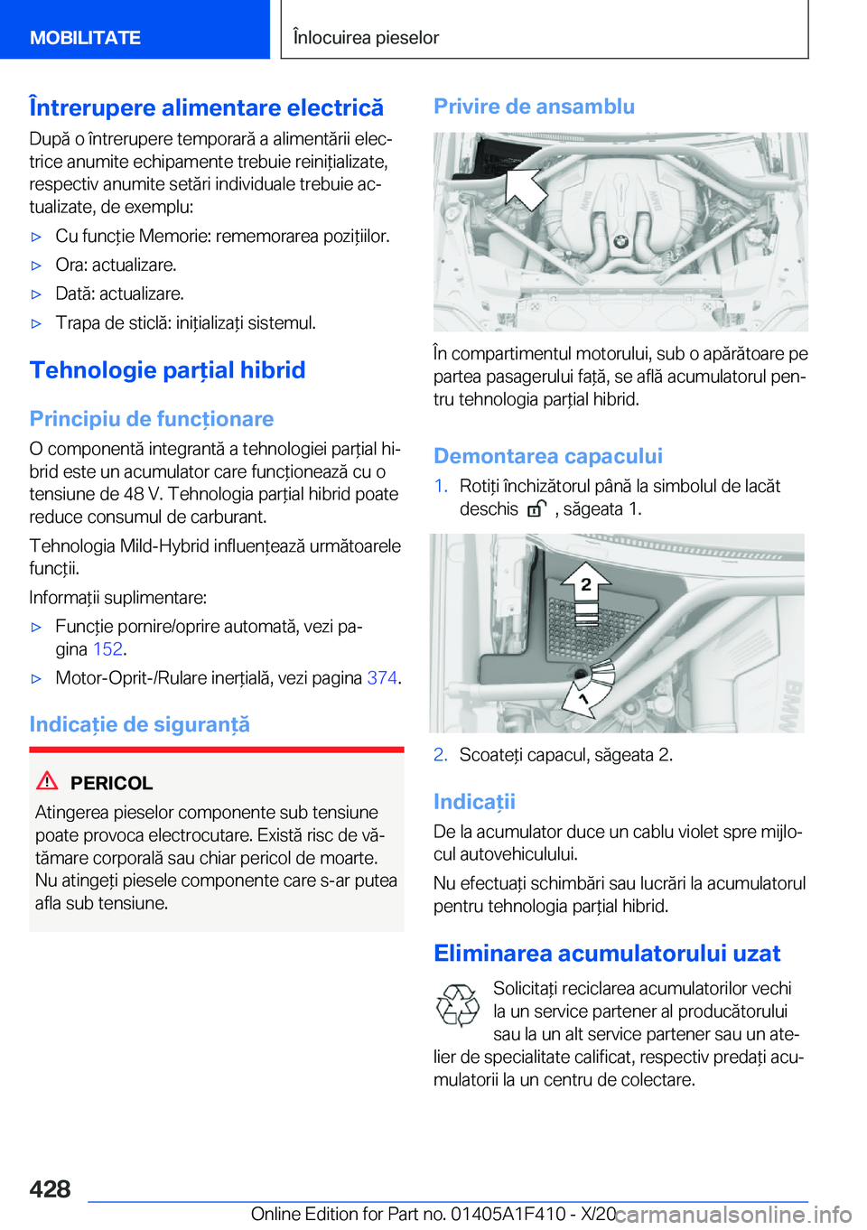 BMW X5 2021  Ghiduri De Utilizare (in Romanian) �