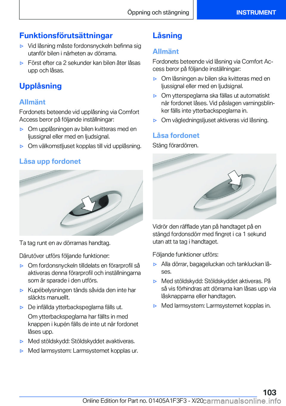 BMW X5 2021  InstruktionsbÖcker (in Swedish) �F�u�n�k�t�i�o�n�s�f�