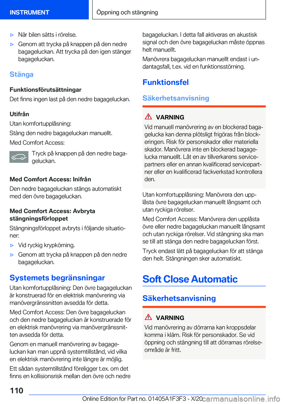 BMW X5 2021  InstruktionsbÖcker (in Swedish) 'x�N�ä�r��b�i�l�e�n��s�ä�t�t�s��i��r�