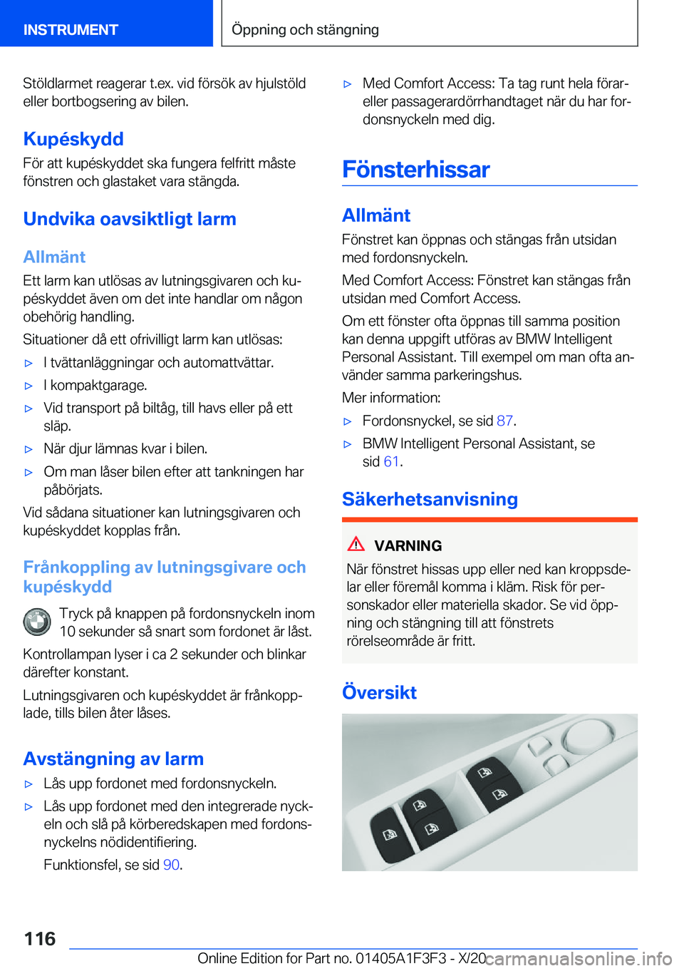 BMW X5 2021  InstruktionsbÖcker (in Swedish) �S�t�