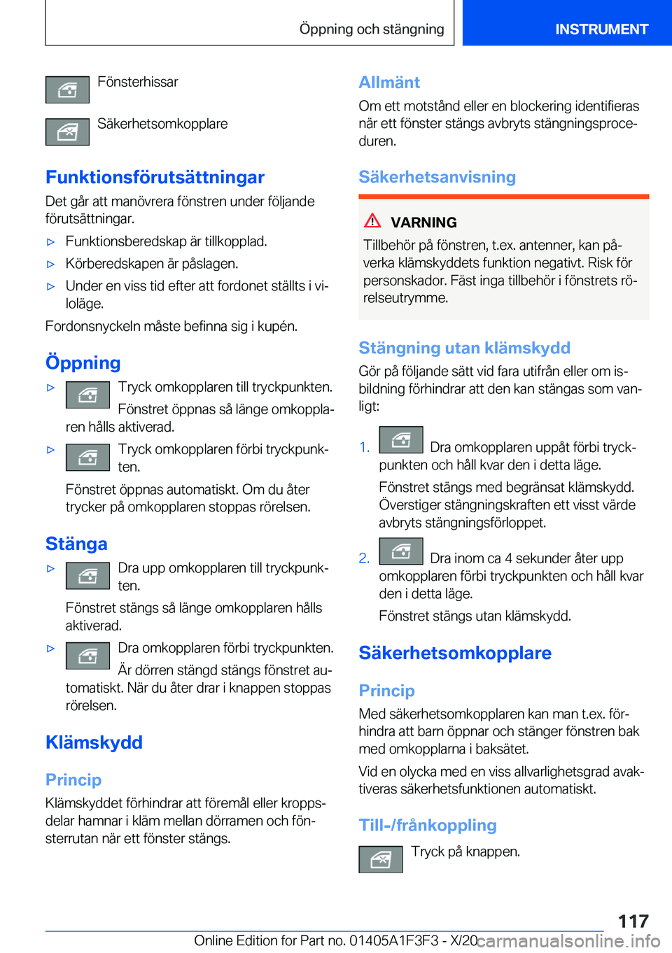 BMW X5 2021  InstruktionsbÖcker (in Swedish) �F�