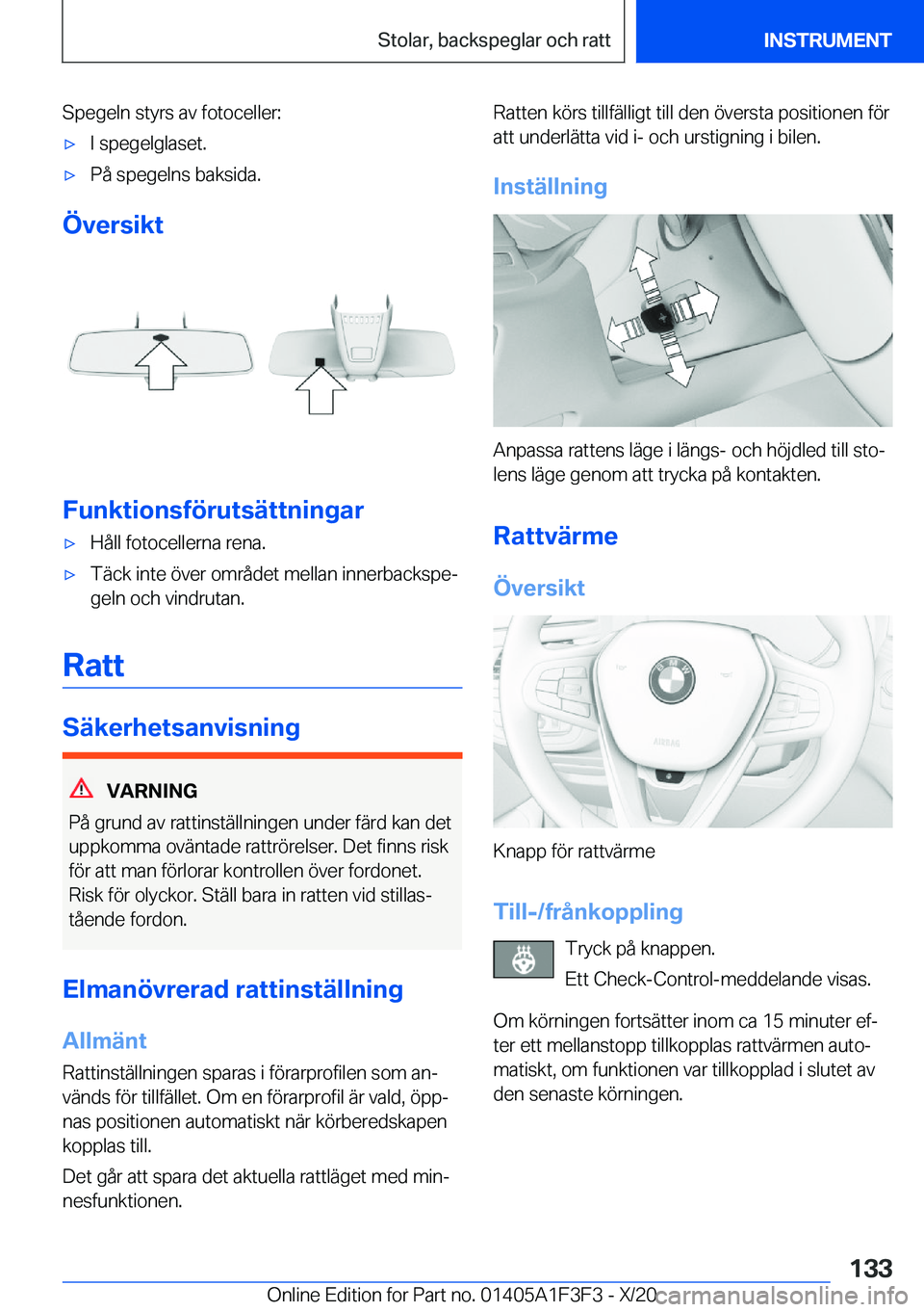 BMW X5 2021  InstruktionsbÖcker (in Swedish) �S�p�e�g�e�l�n��s�t�y�r�s��a�v��f�o�t�o�c�e�l�l�e�r�:'x�I��s�p�e�g�e�l�g�l�a�s�e�t�.'x�P�å��s�p�e�g�e�l�n�s��b�a�k�s�i�d�a�.
�