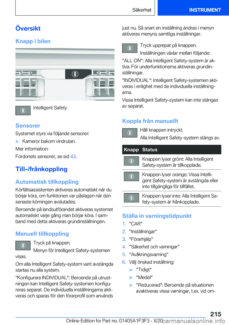 BMW X5 2021  InstruktionsbÖcker (in Swedish) �