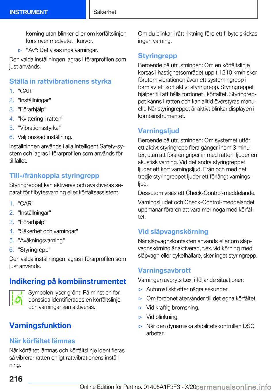 BMW X5 2021  InstruktionsbÖcker (in Swedish) �k�