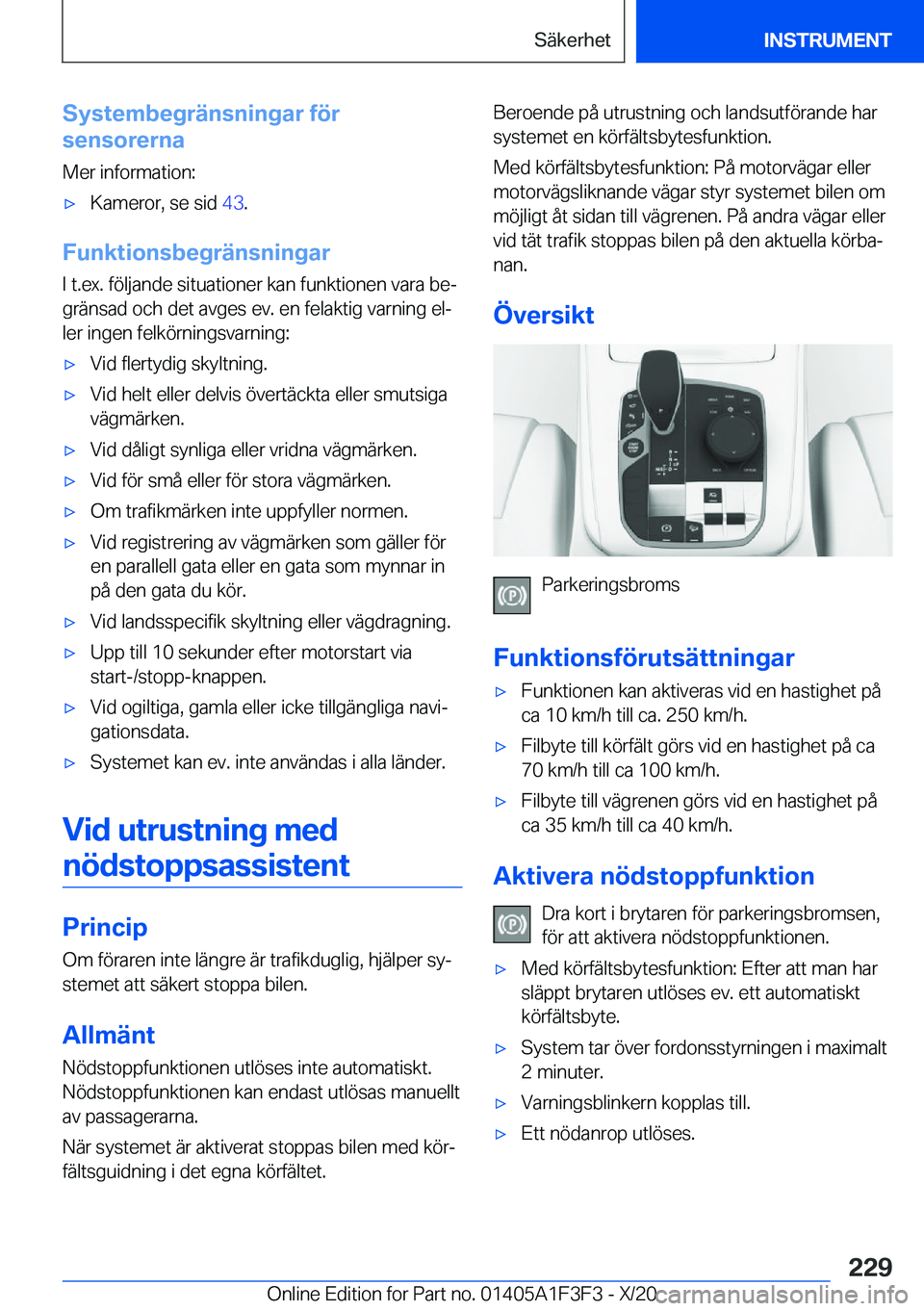 BMW X5 2021  InstruktionsbÖcker (in Swedish) �S�y�s�t�e�m�b�e�g�r�ä�n�s�n�i�n�g�a�r��f�