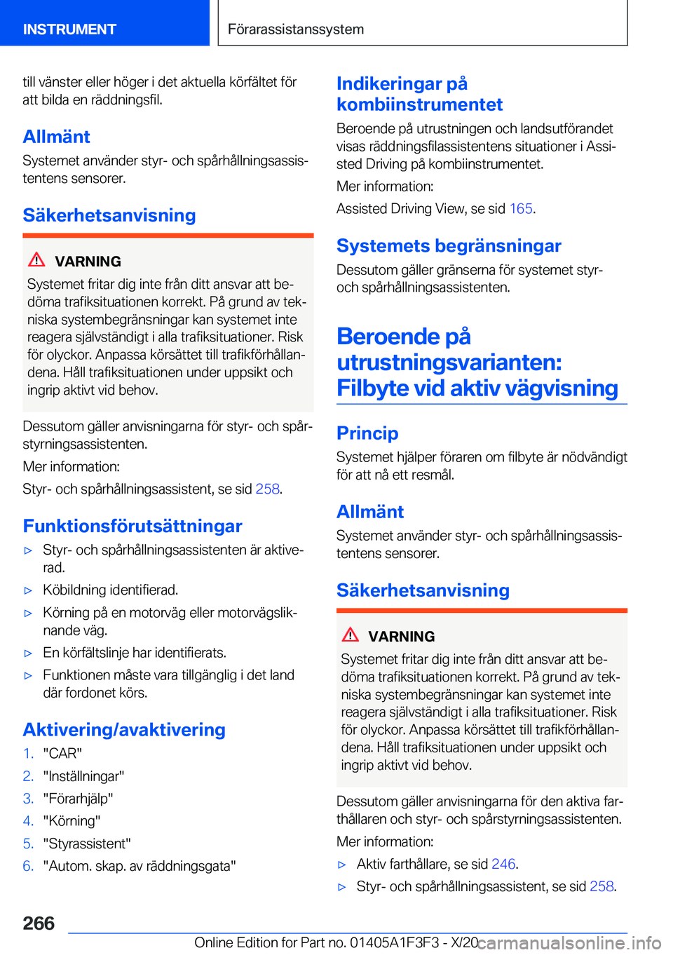 BMW X5 2021  InstruktionsbÖcker (in Swedish) �t�i�l�l��v�ä�n�s�t�e�r��e�l�l�e�r��h�