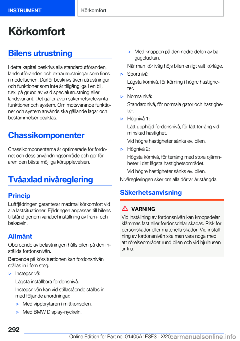 BMW X5 2021  InstruktionsbÖcker (in Swedish) �K�