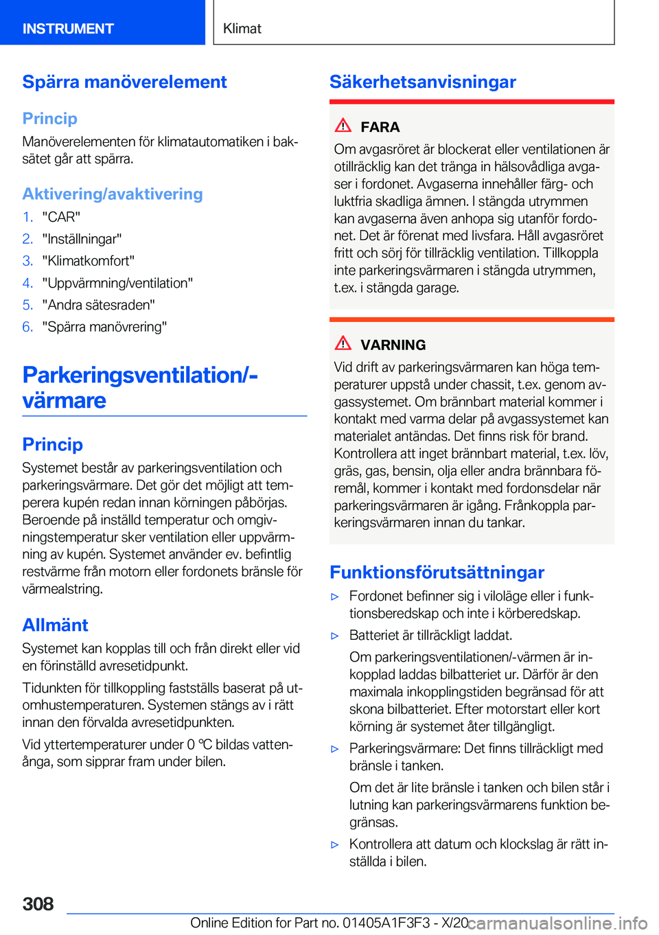 BMW X5 2021  InstruktionsbÖcker (in Swedish) �S�p�ä�r�r�a��m�a�n�