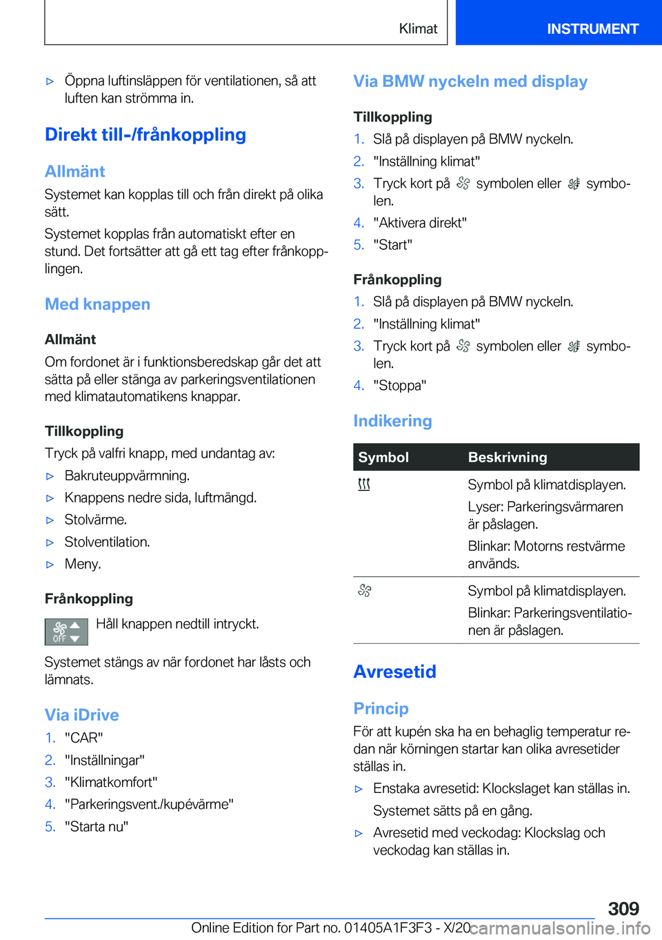 BMW X5 2021  InstruktionsbÖcker (in Swedish) 'x�