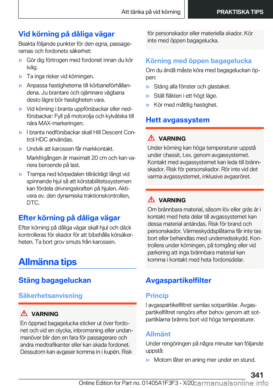 BMW X5 2021  InstruktionsbÖcker (in Swedish) �V�i�d��k�