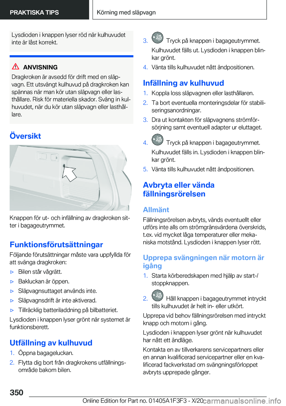 BMW X5 2021  InstruktionsbÖcker (in Swedish) �L�y�s�d�i�o�d�e�n��i��k�n�a�p�p�e�n��l�y�s�e�r��r�