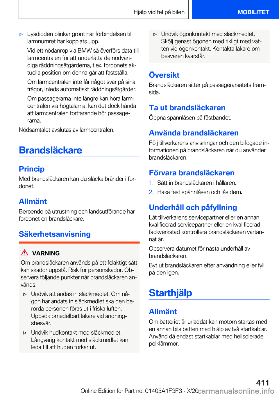 BMW X5 2021  InstruktionsbÖcker (in Swedish) 'x�L�y�s�d�i�o�d�e�n��b�l�i�n�k�a�r��g�r�