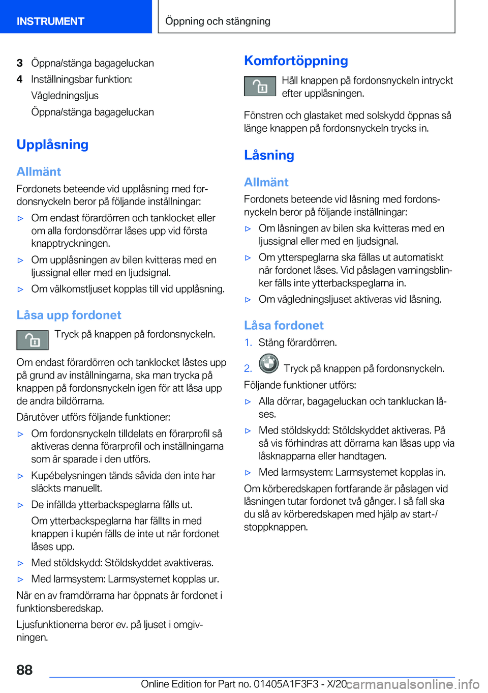 BMW X5 2021  InstruktionsbÖcker (in Swedish) �3�
