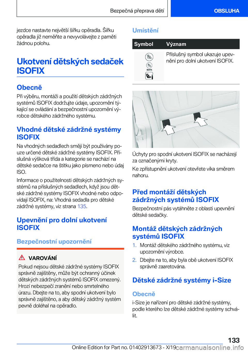 BMW X5 2020  Návod na použití (in Czech) �j�e�z�d�c�e��n�a�s�t�a�v�t�e��n�e�j�v�