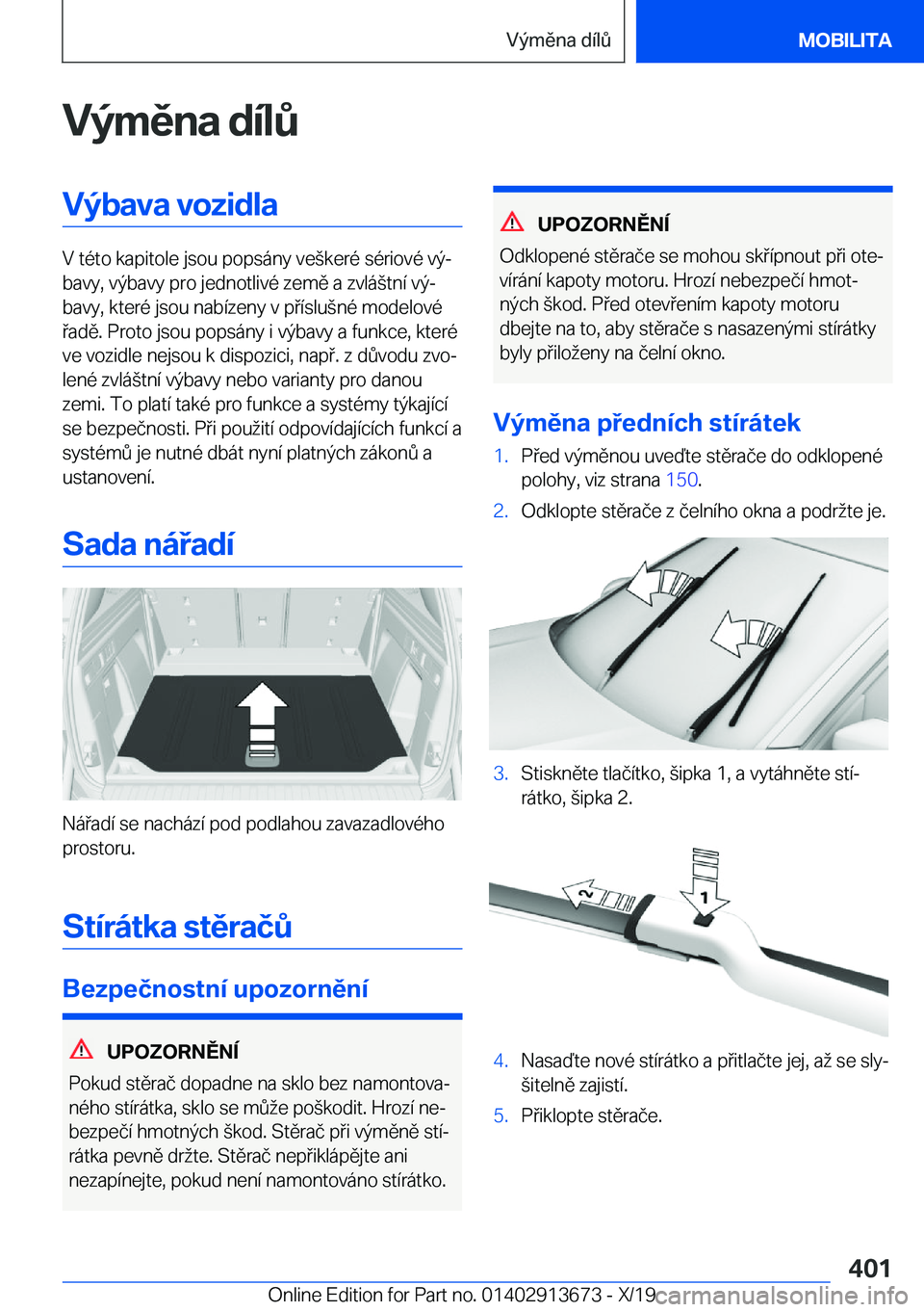 BMW X5 2020  Návod na použití (in Czech) �V�