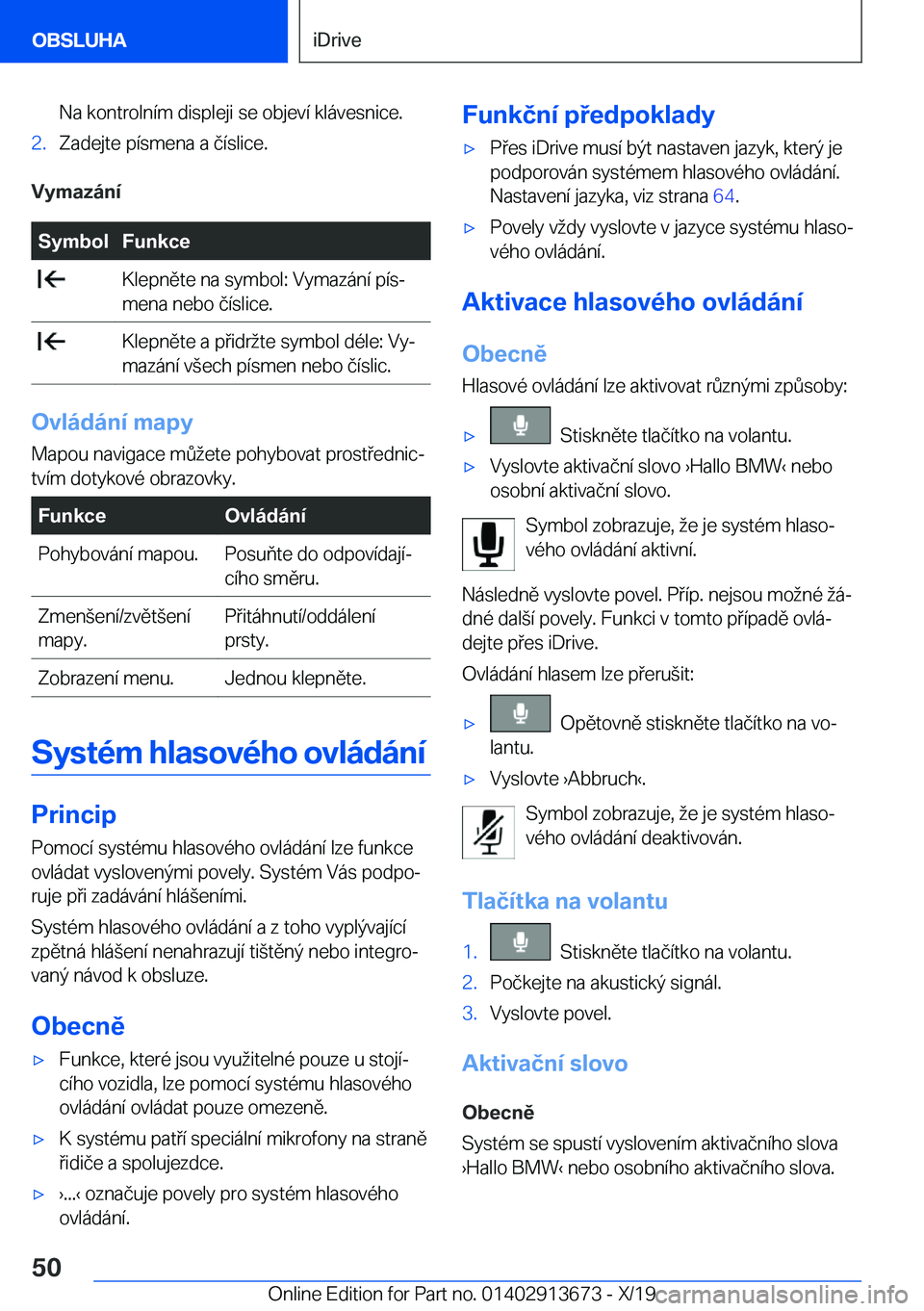 BMW X5 2020  Návod na použití (in Czech) �N�a��k�o�n�t�r�o�l�n�