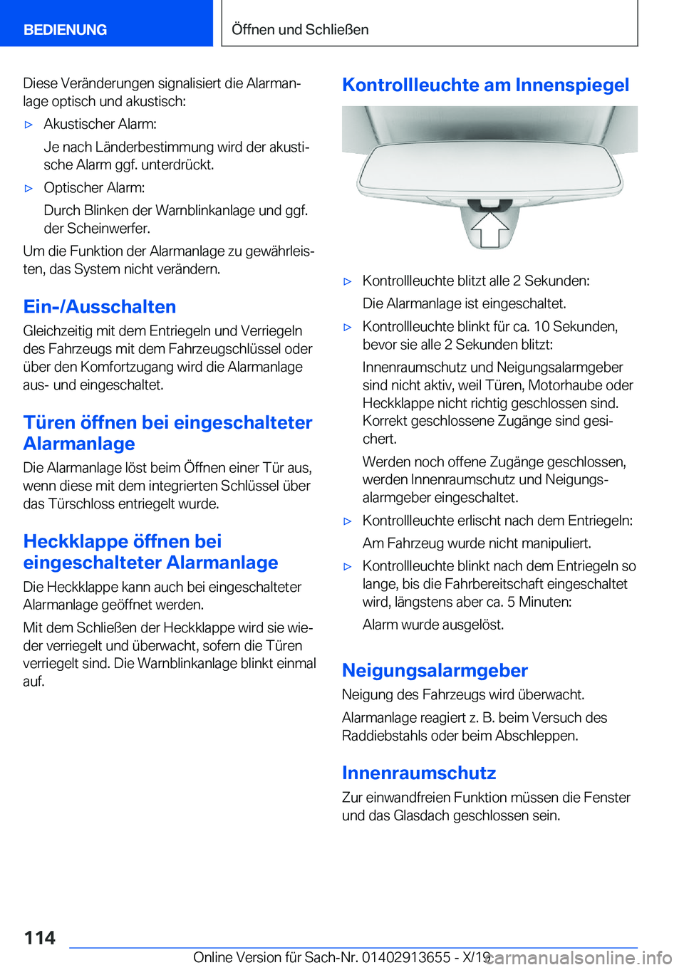 BMW X5 2020  Betriebsanleitungen (in German) �D�i�e�s�e��V�e�r�