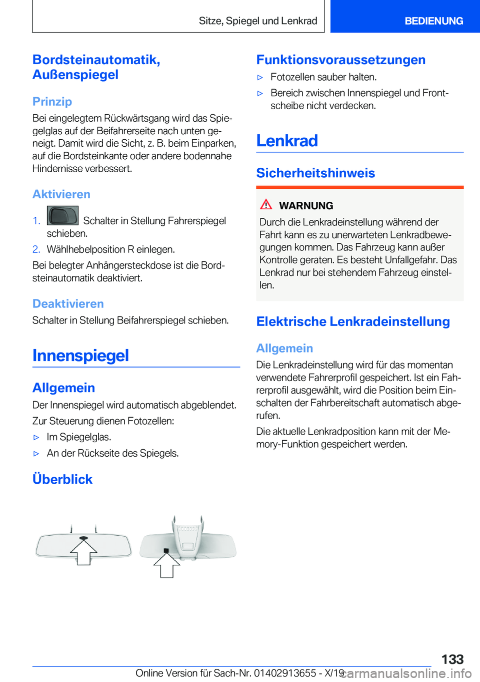BMW X5 2020  Betriebsanleitungen (in German) �B�o�r�d�s�t�e�i�n�a�u�t�o�m�a�t�i�k�,
�A�u�