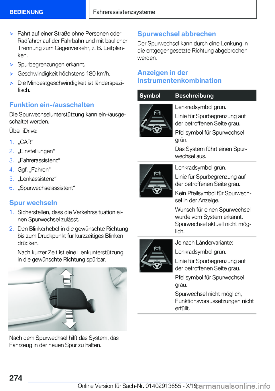 BMW X5 2020  Betriebsanleitungen (in German) x�F�a�h�r�t��a�u�f��e�i�n�e�r��S�t�r�a�