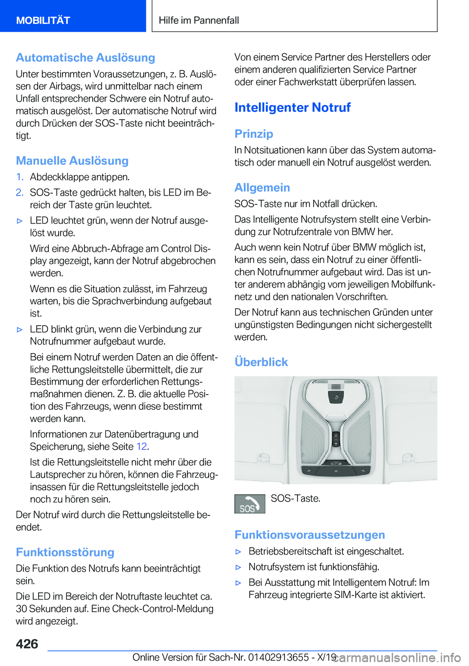 BMW X5 2020  Betriebsanleitungen (in German) �A�u�t�o�m�a�t�i�s�c�h�e��A�u�s�l�