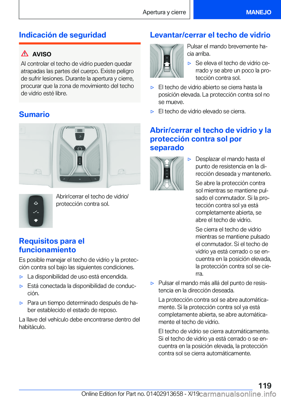 BMW X5 2020  Manuales de Empleo (in Spanish) �I�n�d�i�c�a�c�i�