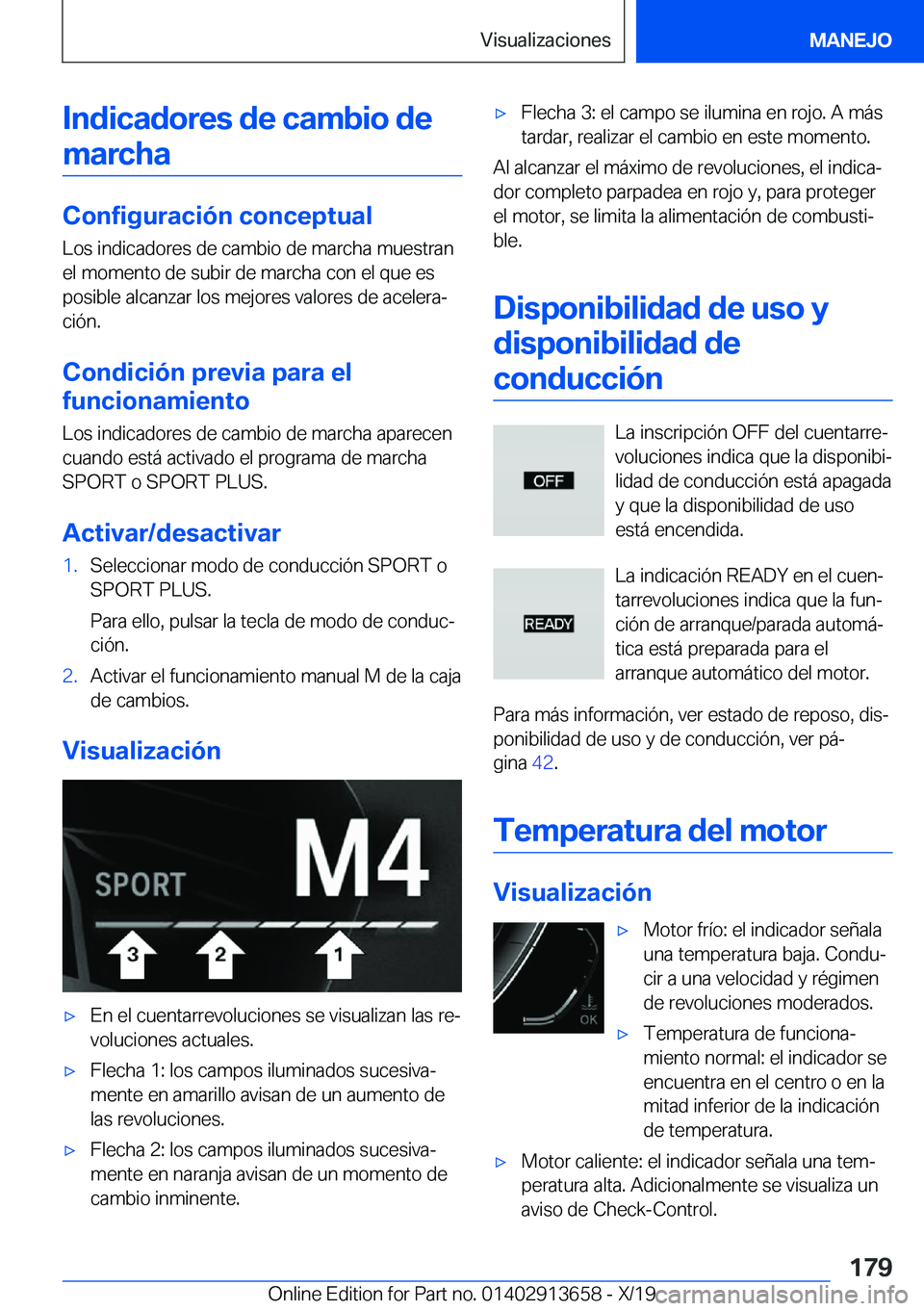 BMW X5 2020  Manuales de Empleo (in Spanish) �I�n�d�i�c�a�d�o�r�e�s��d�e��c�a�m�b�i�o��d�e
�m�a�r�c�h�a
�C�o�n�f�i�g�u�r�a�c�i�