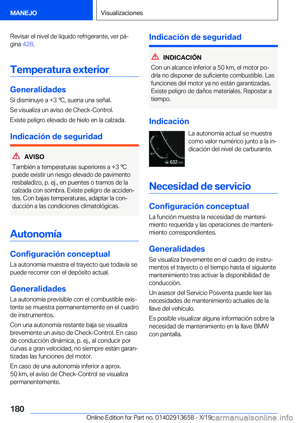 BMW X5 2020  Manuales de Empleo (in Spanish) �R�e�v�i�s�a�r��e�l��n�i�v�e�l��d�e��l�