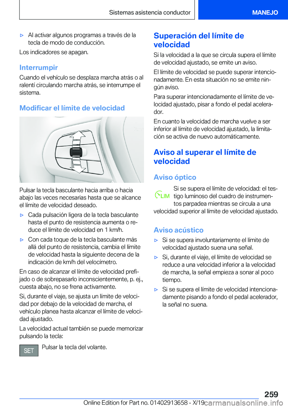 BMW X5 2020  Manuales de Empleo (in Spanish) x�A�l��a�c�t�i�v�a�r��a�l�g�u�n�o�s��p�r�o�g�r�a�m�a�s��a��t�r�a�v�