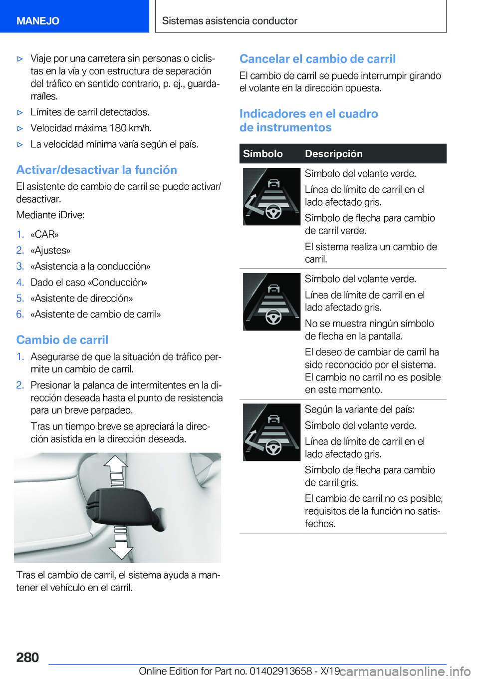 BMW X5 2020  Manuales de Empleo (in Spanish) x�V�i�a�j�e��p�o�r��u�n�a��c�a�r�r�e�t�e�r�a��s�i�n��p�e�r�s�o�n�a�s��o��c�i�c�l�i�sª�t�a�s��e�n��l�a��v�