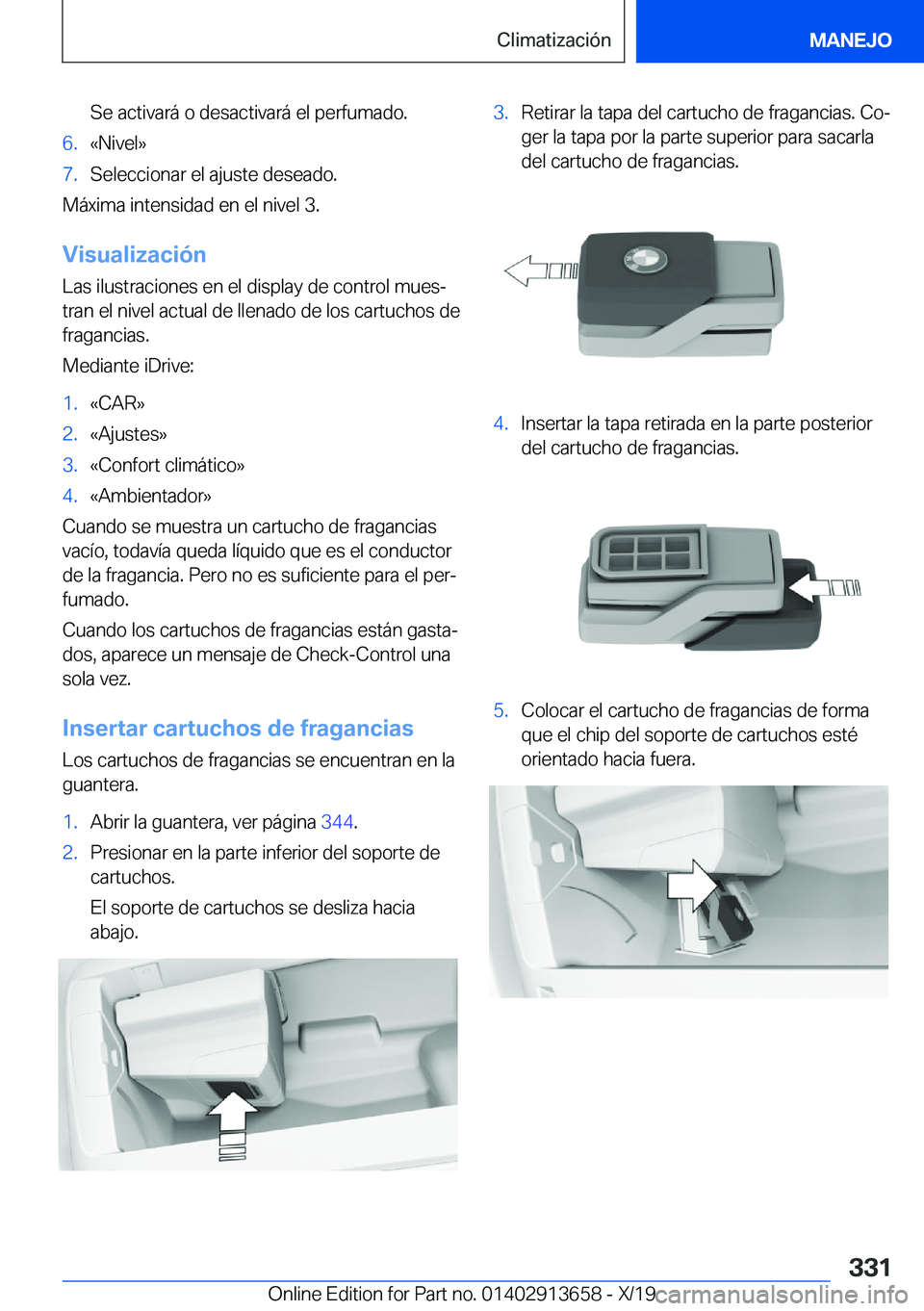 BMW X5 2020  Manuales de Empleo (in Spanish) �S�e��a�c�t�i�v�a�r�