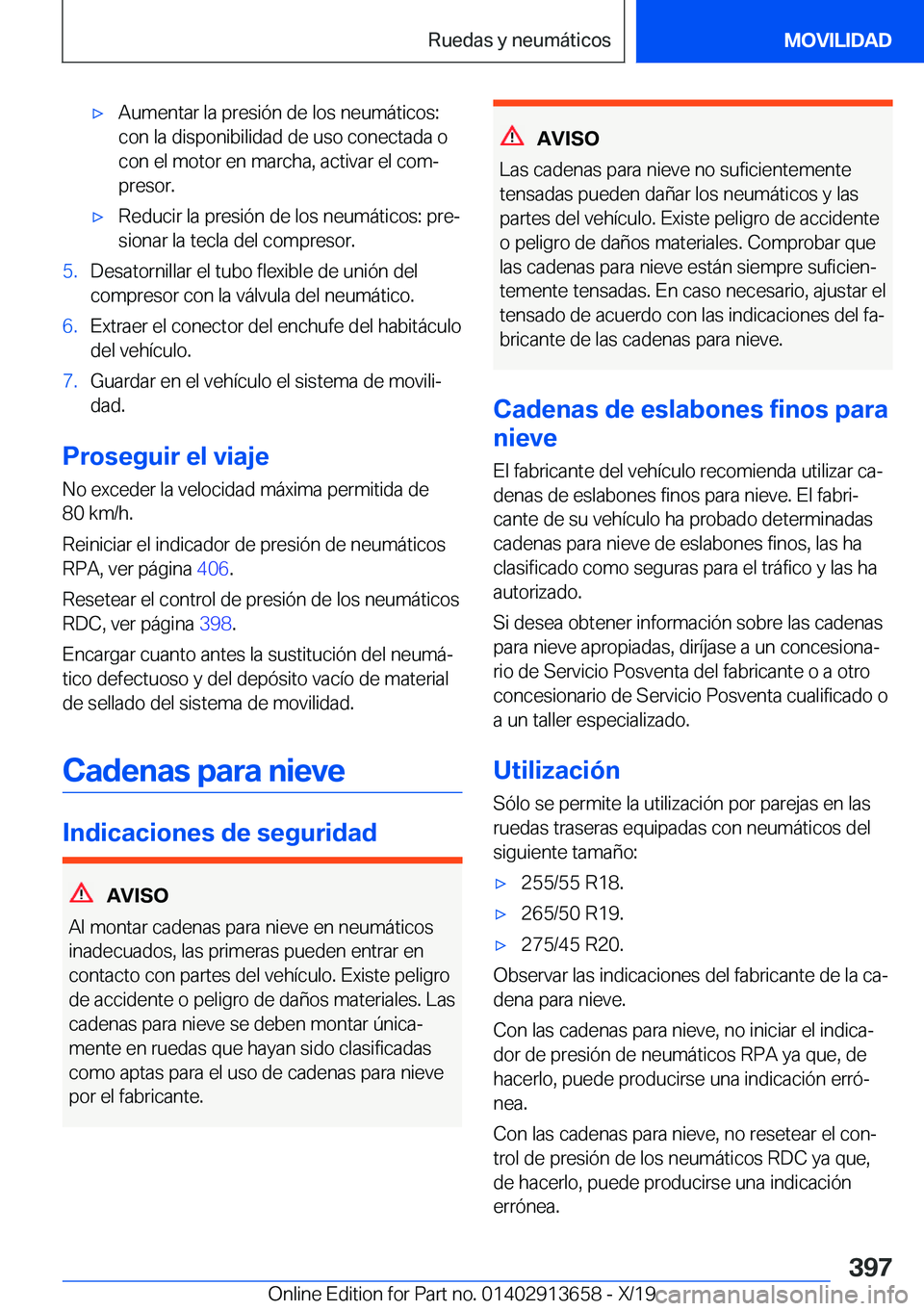 BMW X5 2020  Manuales de Empleo (in Spanish) x�A�u�m�e�n�t�a�r��l�a��p�r�e�s�i�