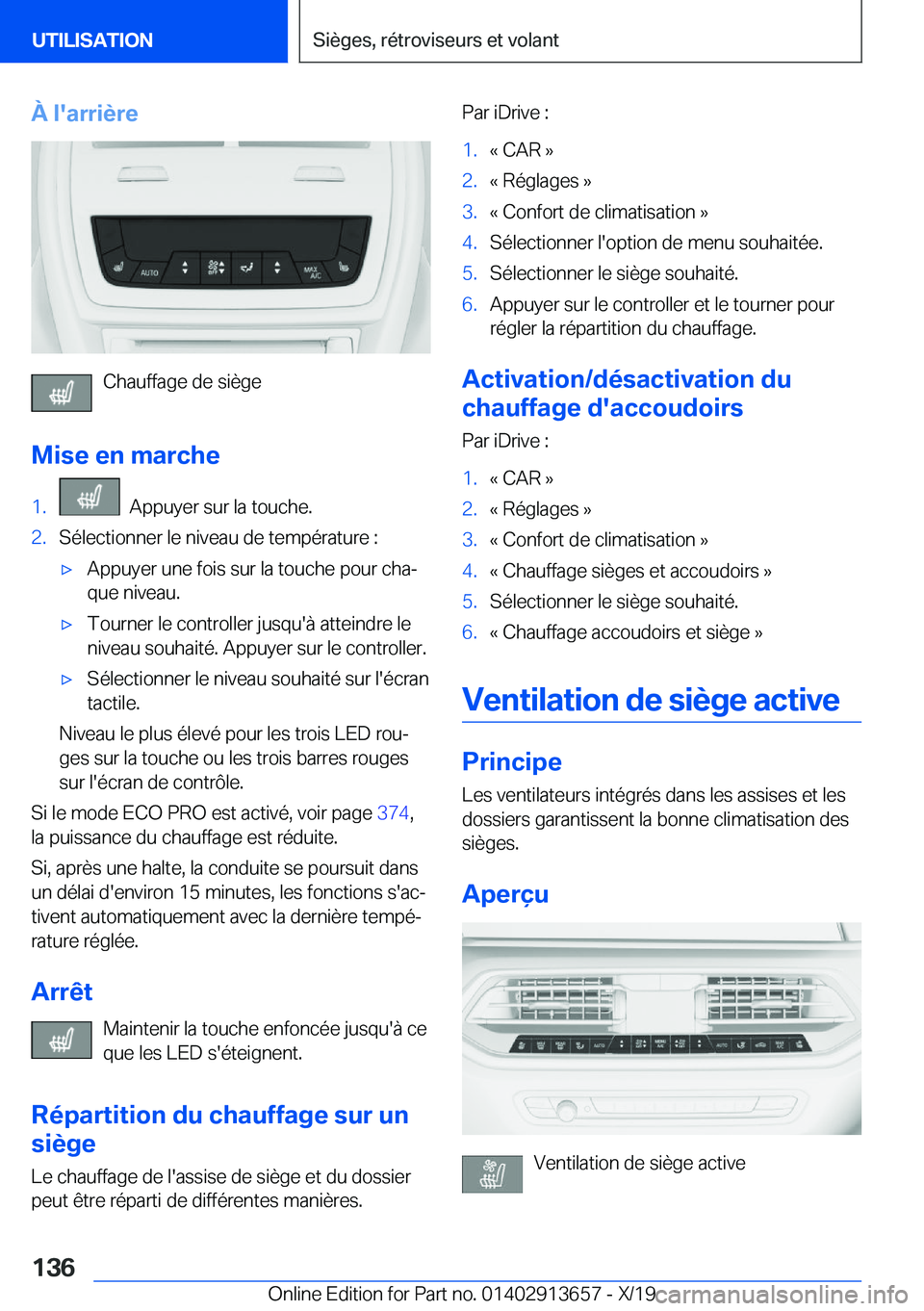 BMW X5 2020  Notices Demploi (in French) �