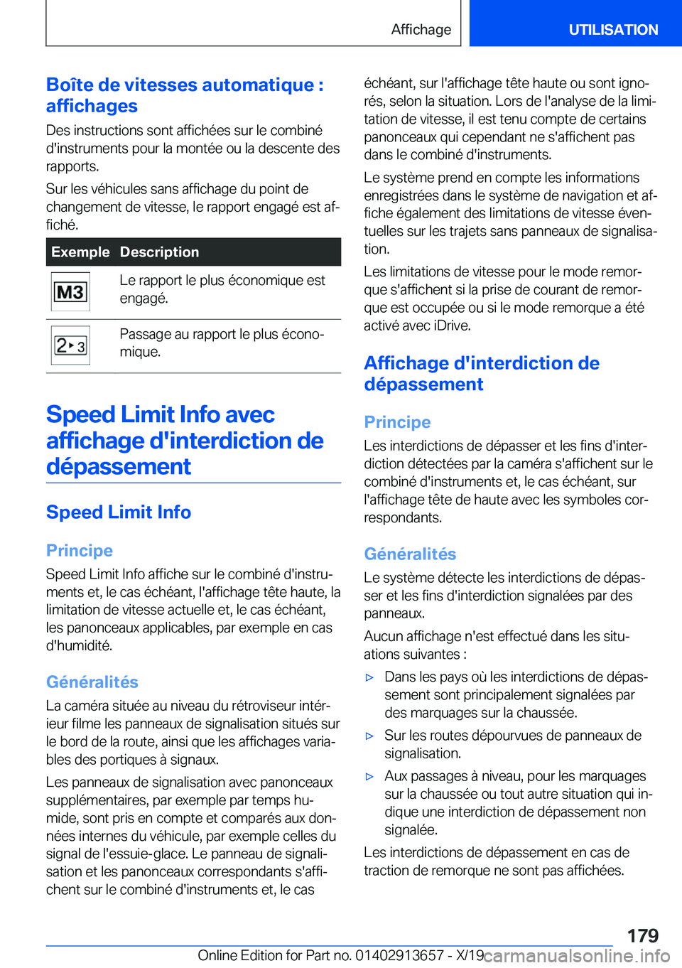BMW X5 2020  Notices Demploi (in French) �B�o�