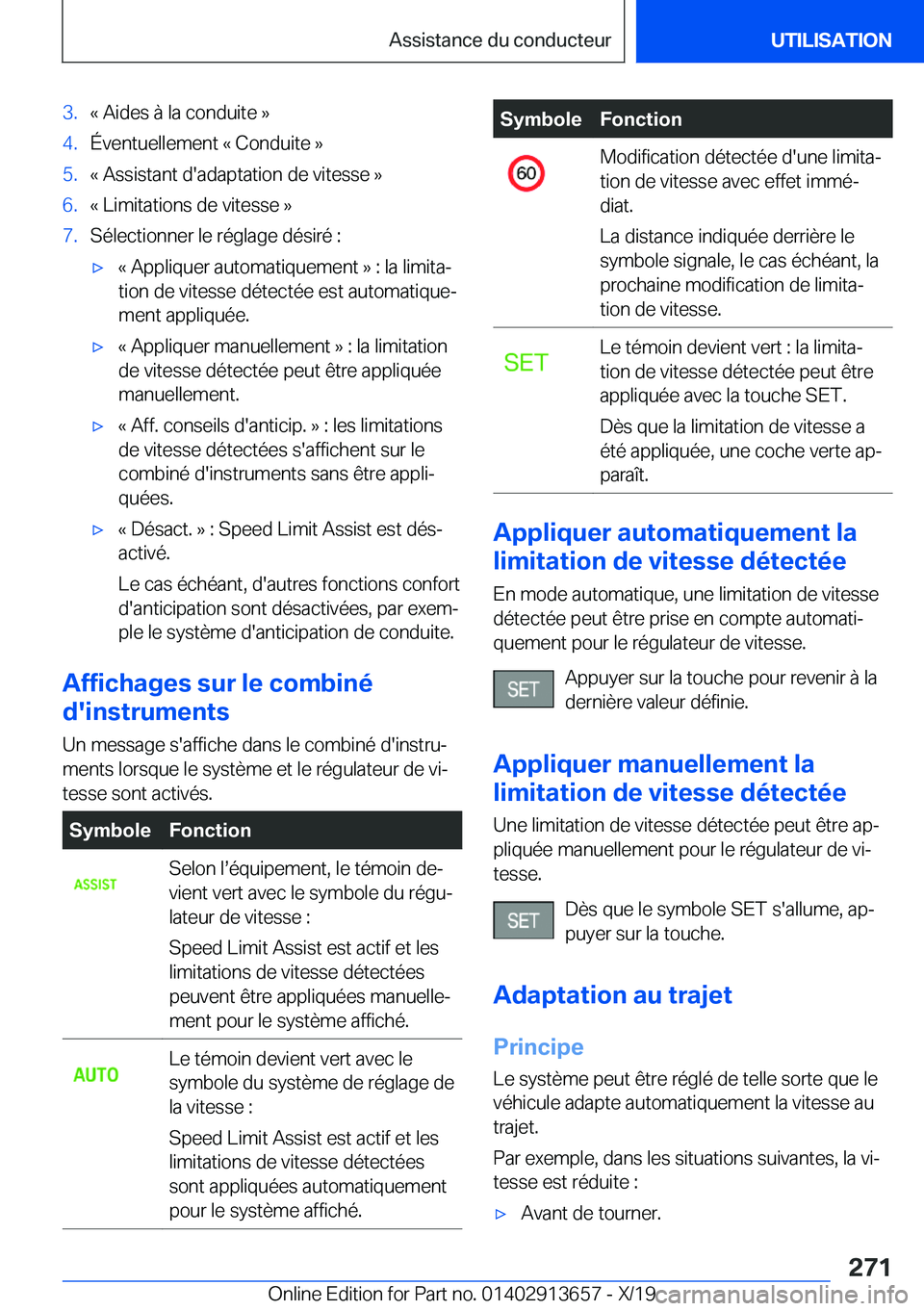 BMW X5 2020  Notices Demploi (in French) �3�.�k��A�i�d�e�s��