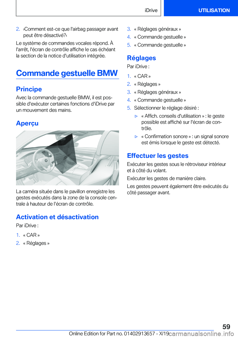 BMW X5 2020  Notices Demploi (in French) �2�.