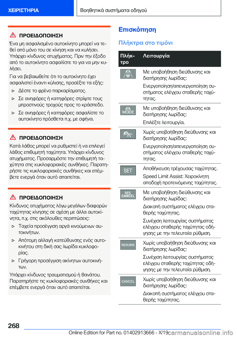BMW X5 2020  ΟΔΗΓΌΣ ΧΡΉΣΗΣ (in Greek) cdbX=Wbcb=ZeZ
M`s�_y�sfis^\f_o`b�shgb]R`ygb�_cbdwR�`s�gwj
zwR�sco�_o`b�gbh�fw�]R`yfy�]s\�`s�]h^pfw\�.
