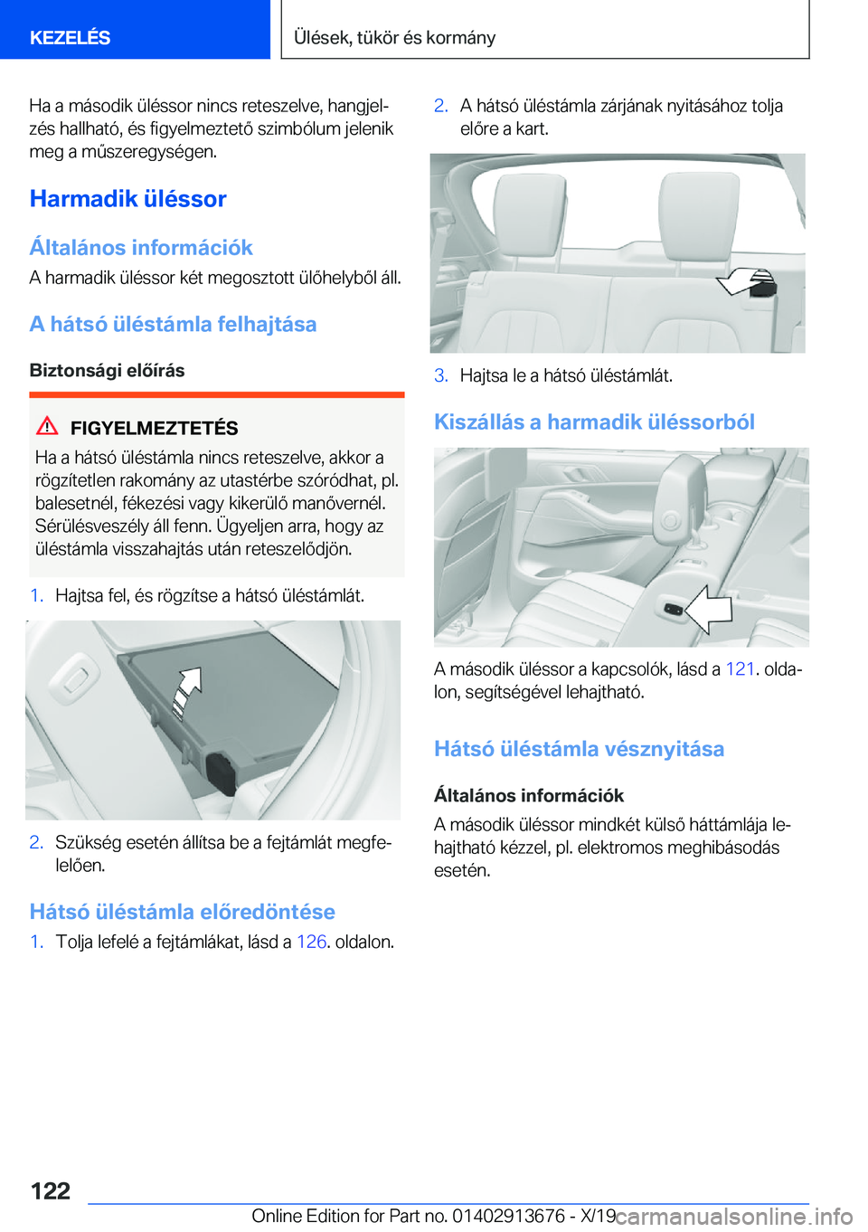 BMW X5 2020  Kezelési útmutató (in Hungarian) �H�a��a��m�