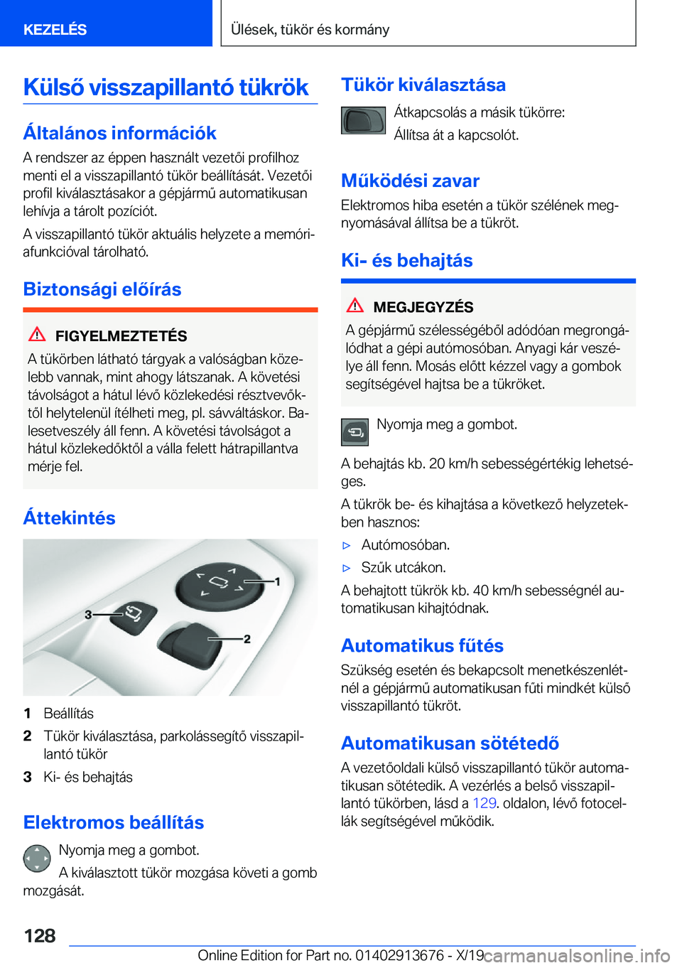 BMW X5 2020  Kezelési útmutató (in Hungarian) �K�