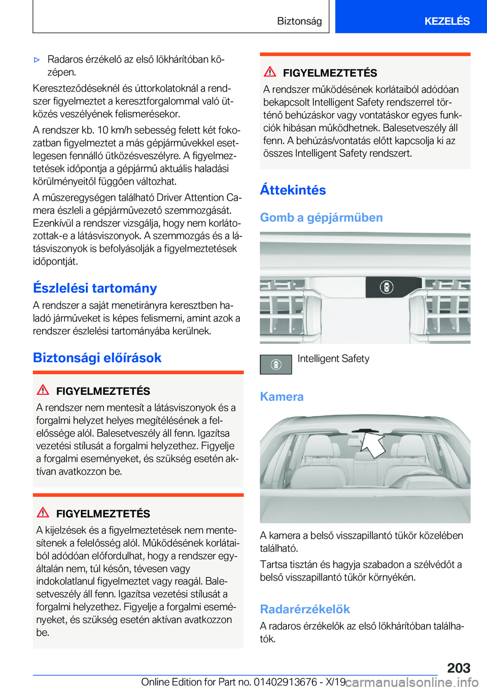 BMW X5 2020  Kezelési útmutató (in Hungarian) x�R�a�d�a�r�o�s��