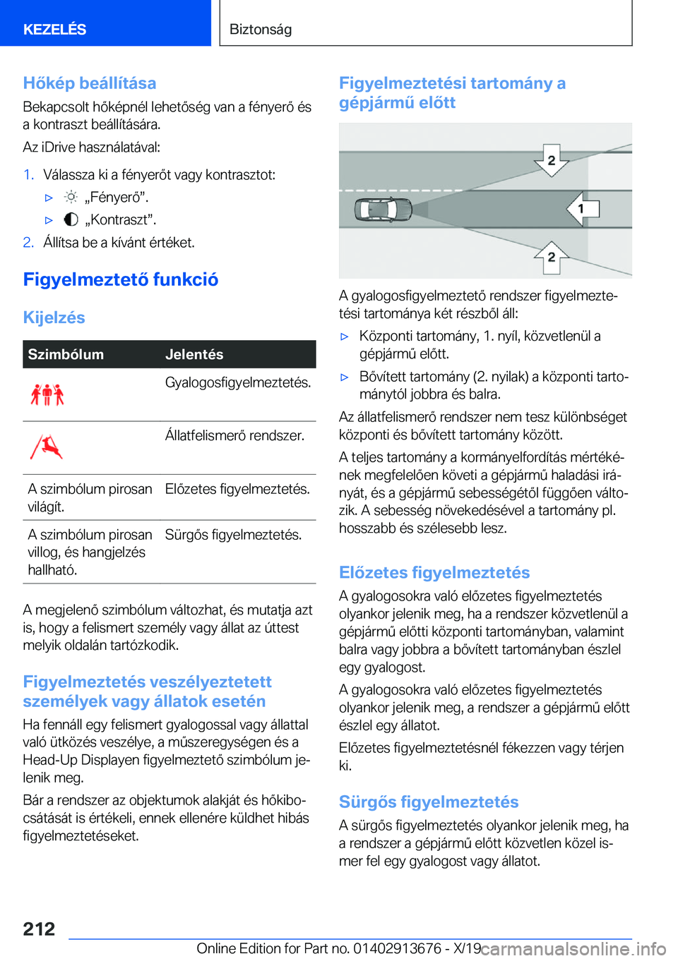 BMW X5 2020  Kezelési útmutató (in Hungarian) �H�