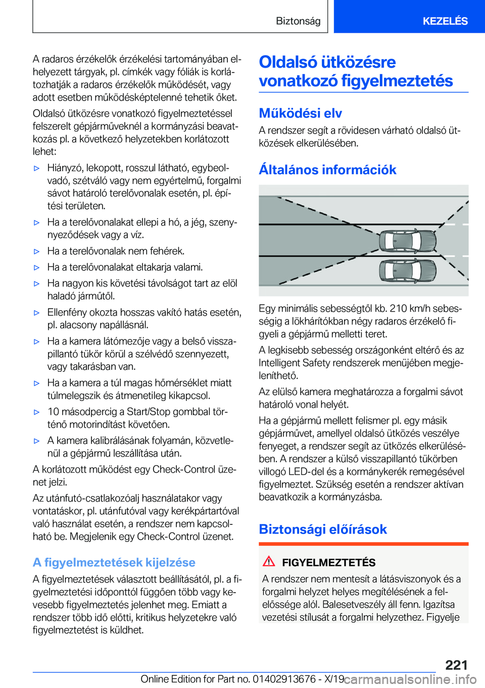 BMW X5 2020  Kezelési útmutató (in Hungarian) �A��r�a�d�a�r�o�s��